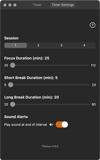 Titocus App Screenshot